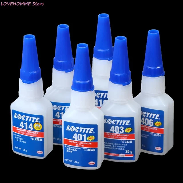 20g Loctite 406 Super Glue Instant Adhesive Universal Type Sticky Plastic  Rubber Quick-drying Glue