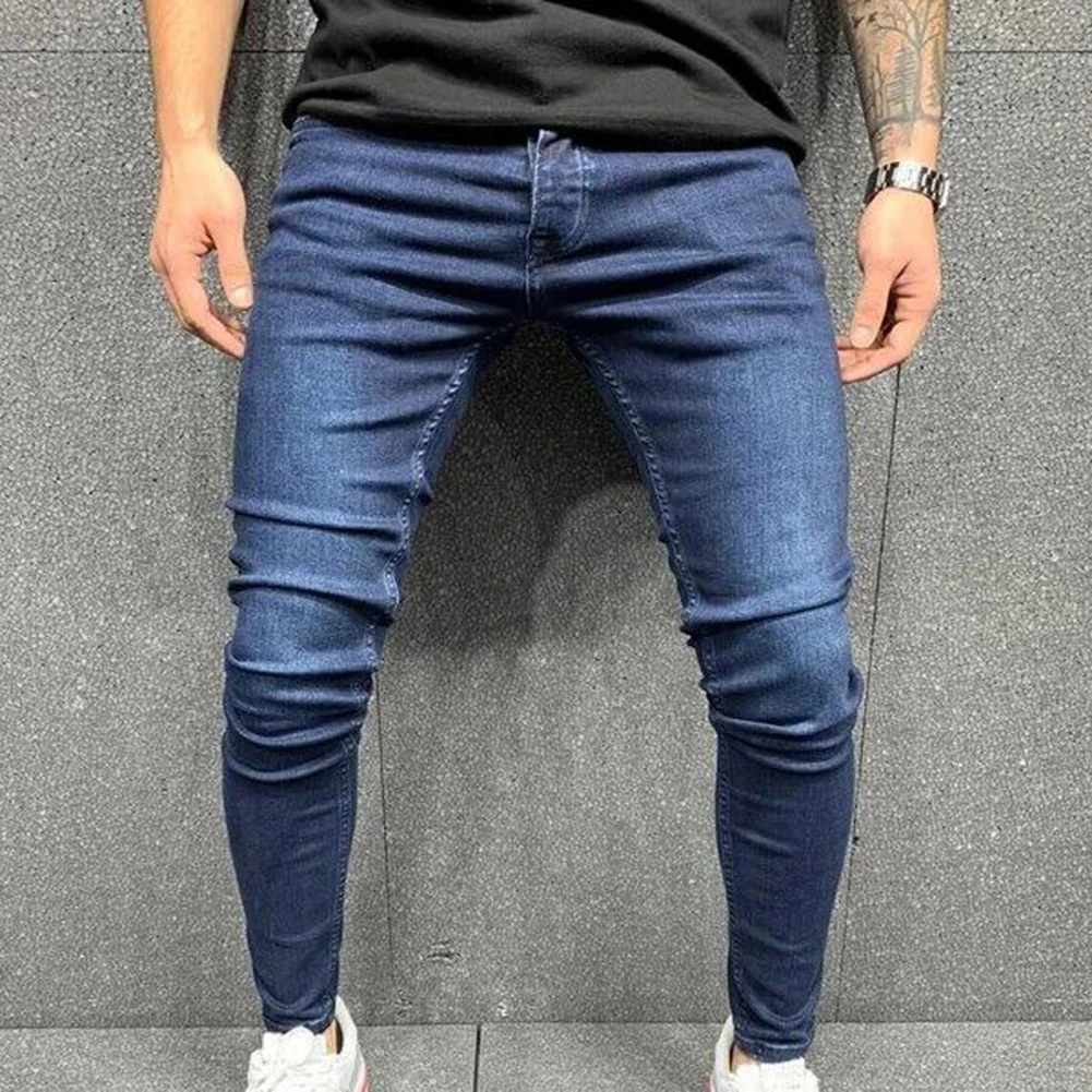 

Daily Holiday Pants Trousers Harajuku Hip-Hop Jeans Mens Regular Skinny Slim Solid Spring Street Summer Universal