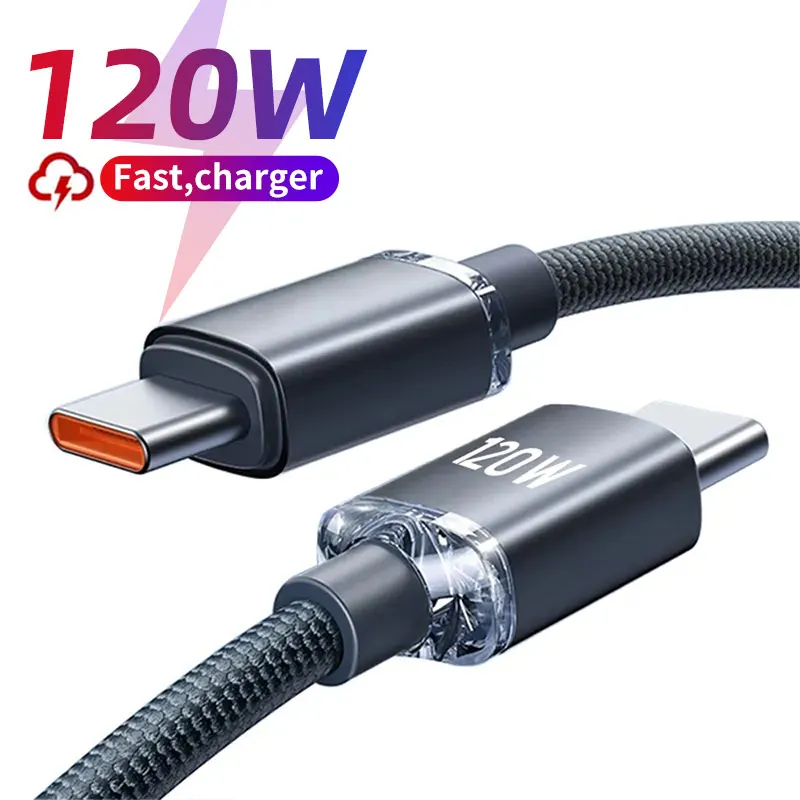 Cavo USB-C To USB-C 3.2 Gen 2 - 10 Gbps, Ricarica 100W PD E Uscita Video 4K 60Hz, Fascetta Inclusa
