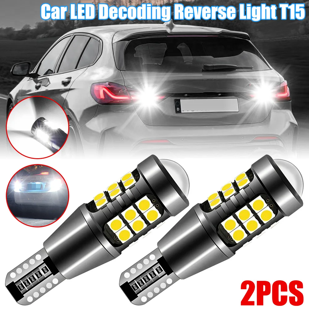 

2x Signal Lamp LED T15 3030 27smd Bulb Super Bright 3030 27SMD T15 Led Canbus Auto Backup Reserve Lights Tail Lamp 12V