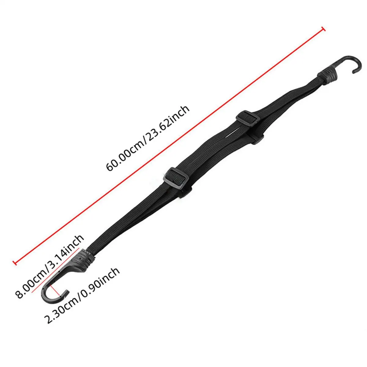 Motorcycle Luggage Strap 60cm Helmet Fixed