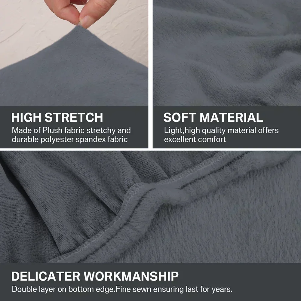 Luxury Thick Velvet Sofa Covers High Stretch Plush Sofa Slipcovers Furniture Protector Cushion Couch Cover for Living Room Home 2