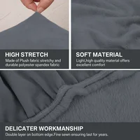 Luxury Thick Velvet Sofa Covers High Stretch Plush Sofa Slipcovers Furniture Protector Cushion Couch Cover for Living Room Home 2