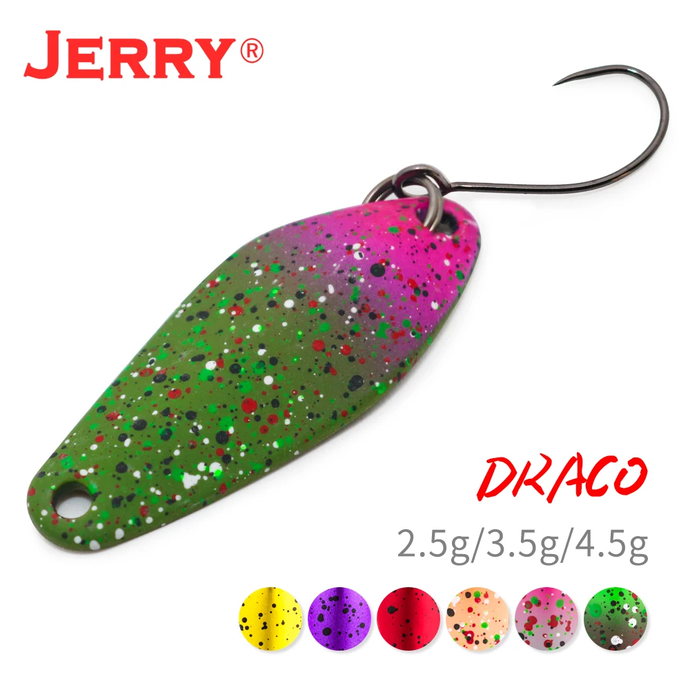 Jerry Draco UL 담수 금속 스푼 낚시 루어 지깅 미끼, 송어 농어 인공 스피너 하드 미끼, 2.5g, 3.5g, 4.5g