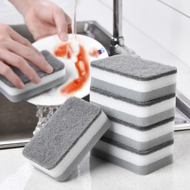 20Pcs Dish Washing Sponge Cleaning Tools Rubbing Emery Washing Pot Kitchen  Rags