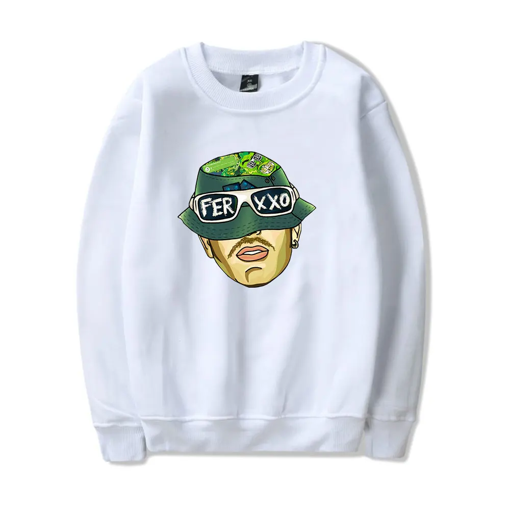 

Свитшоты Feid Ferxxo с круглым вырезом для женщин и мужчин, Модный пуловер с длинным рукавом, одежда