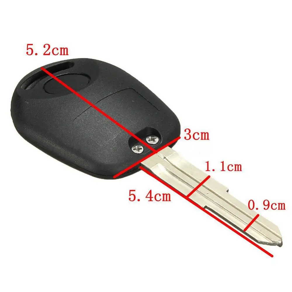 Remote Key Case Blade 2Button Uncut Fob Shell for Actyon Ssangyong Kyron Rexton key case key case cover car key shell remote control case cover