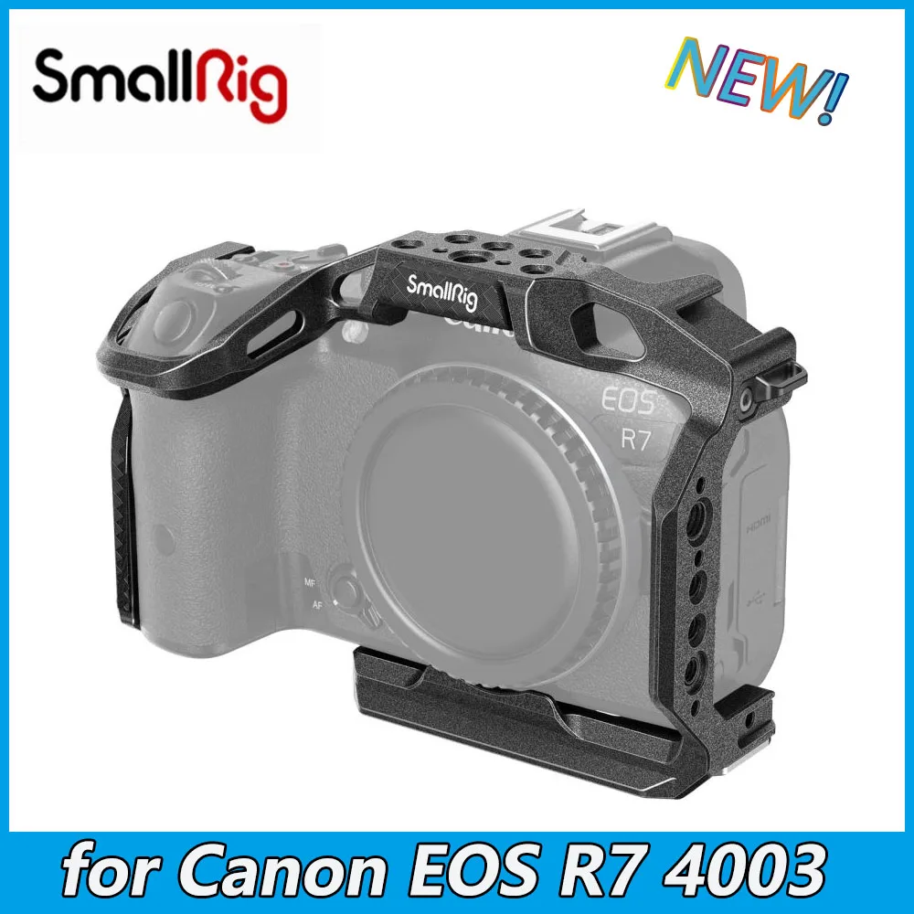 Smallrig R7 Cage "Black Mamba" Dslr Camera Cage Per Canon Eos R7 Camera Full Cage Piastra A Sgancio Rapido 4003