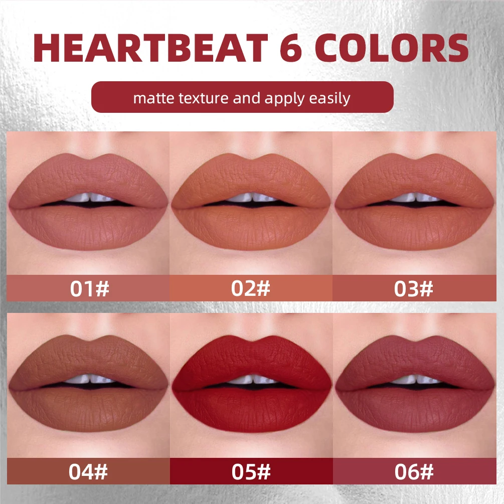Professioneller, wasserfester, matter, sexy roter Pigment-Lippenstift mit langanhaltender Lippenfarbe._voghion.com