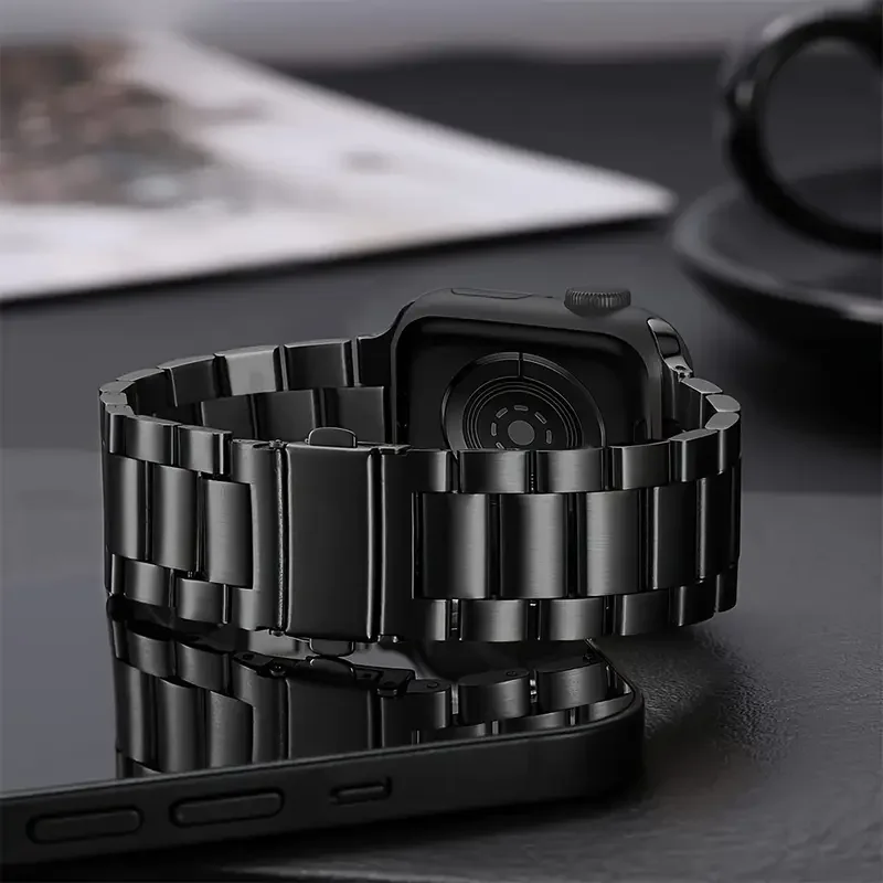 สายสแตนเลสสําหรับ Apple Watch band 45 มม.44 มม.2 49 มม.42 มม.-40 มม.-41 มม.-46 มม.โลหะ watchband series 10 9 8 7 6 5 4 3 se