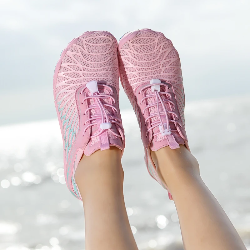 Women Men Aqua Shoes Beach Barefoot Water Sports Sneakers Unisex Summer Lightweight Quick Dry Outdoor Upstream Wading Swimming water shoes aqua shoes barefoot shoes