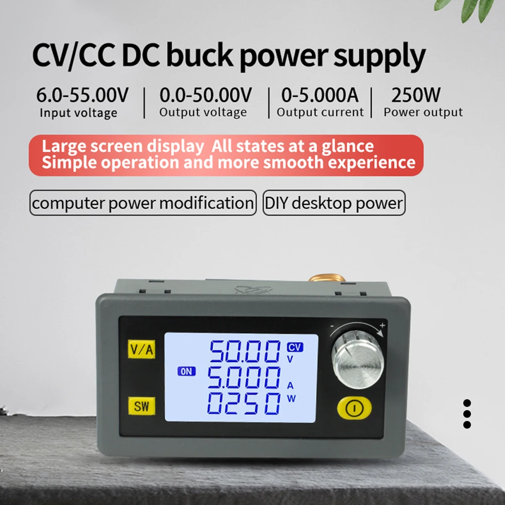 정전압 전류 수리 벅 모듈, 정전압 전류 스텝 다운 모듈, DC 6V-55V 에서 0-50V 5A/8A 250W/400W