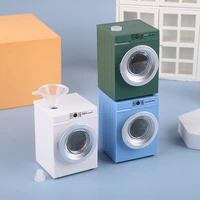 Dollhouse Miniature Washing Machine Drum Washer Laundry Model Dollhouse Decor Toy 3