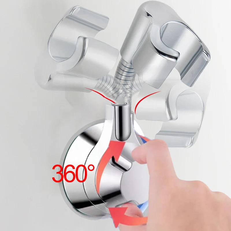 Description Picture 4 of itemSuction Cup Shower Holder Adjustable Shower Head Holder Nozzle Handheld Holder Punch-Free Multi Angle Rotation Shower Bracket