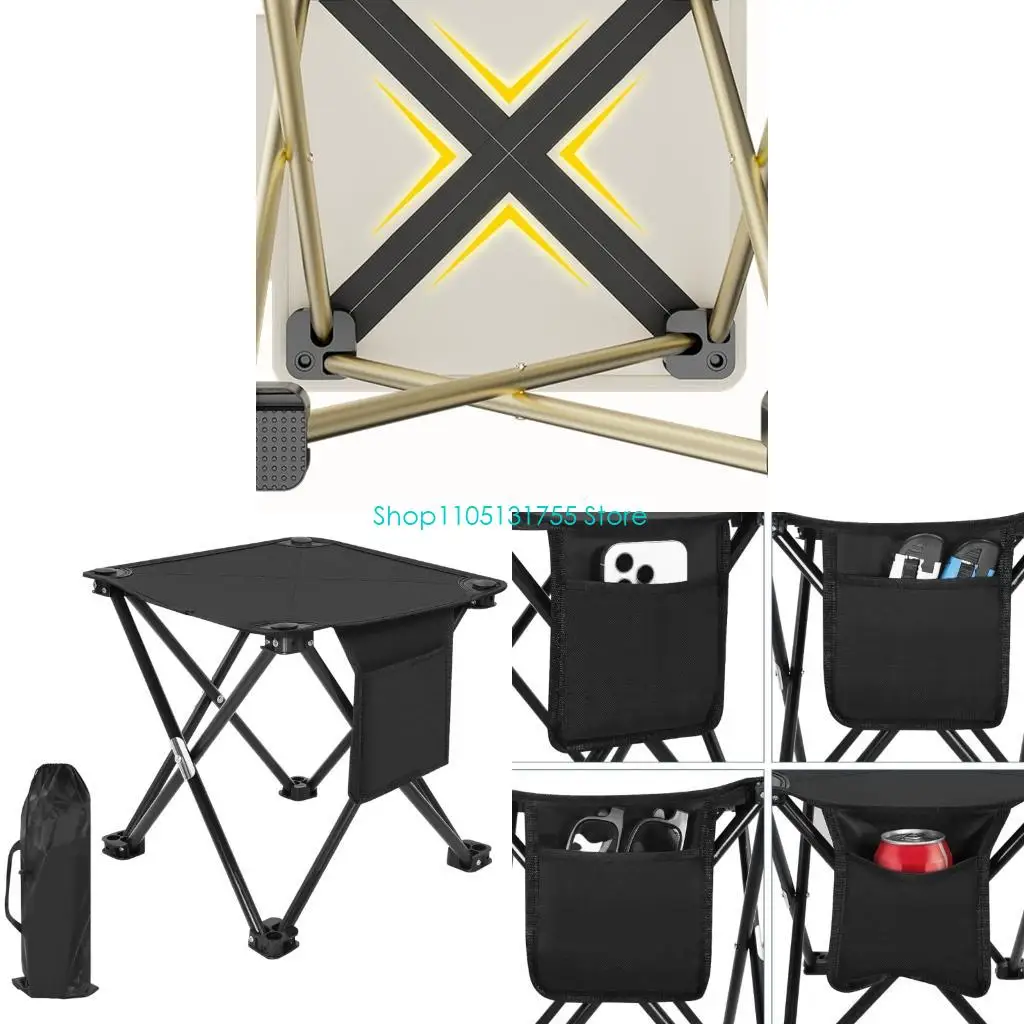 K0EF Oversized Foldable Camp Chair Waterproof Tear Resistant Fabric Reinforced Frame Side for Picnics Birdwatching