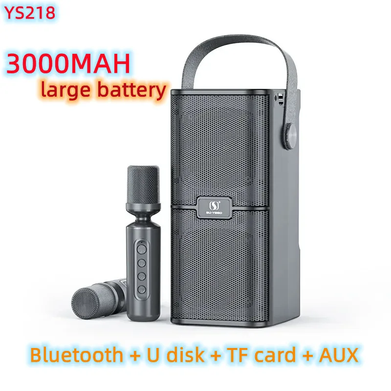 

Wireless Bluetooth Home K-Song HIFI Portable Speaker Subwoofer Fresh Sound Quality KTV Sound System Boombox USB/TFcard/AUX