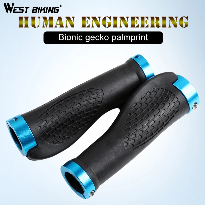 WEST BIKING Anti Skid Rubber Bicycle Grips Mountain Bike Handlebars Grips 2-2.5cm MTB Road Cycling Skid Proof Grips Accessories