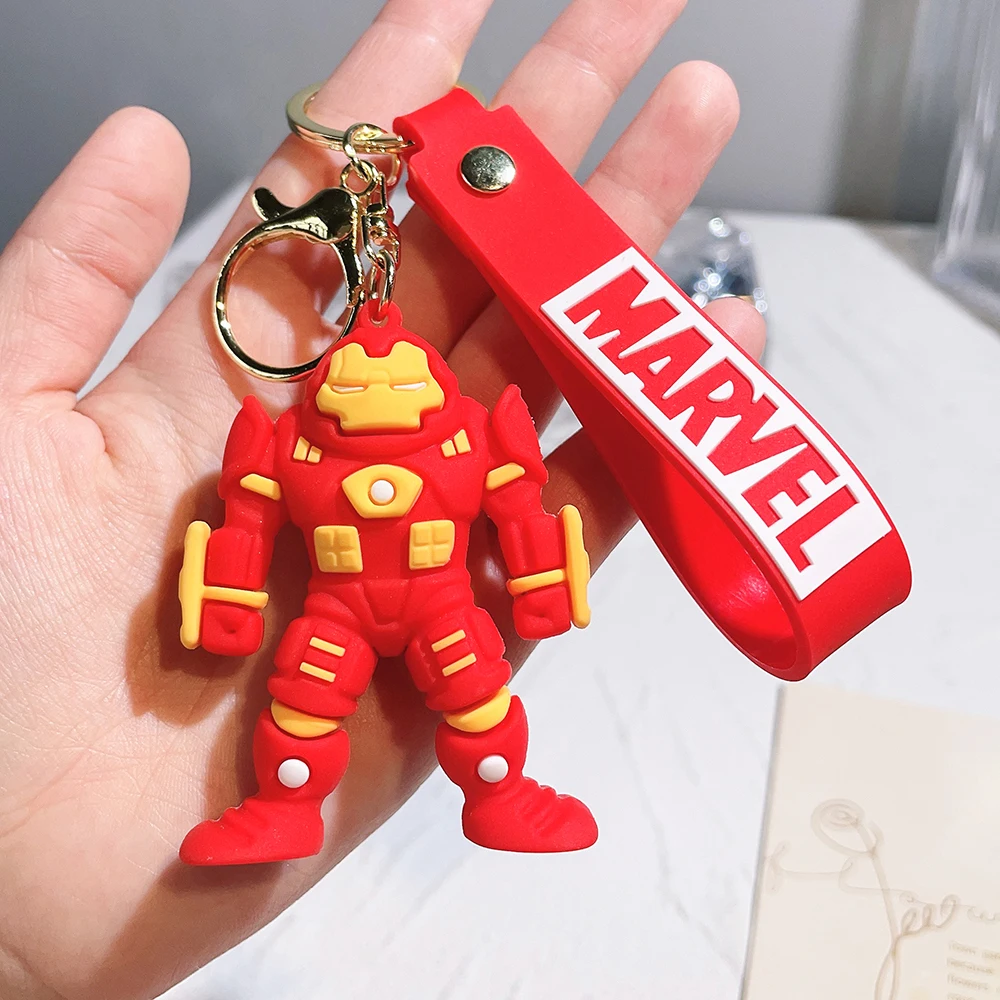 Disney Marvel Keychains for Car Iron Man Spider Man Hulk Thor Captain  America Toy Llaveros Bag Car Key Accessories - AliExpress
