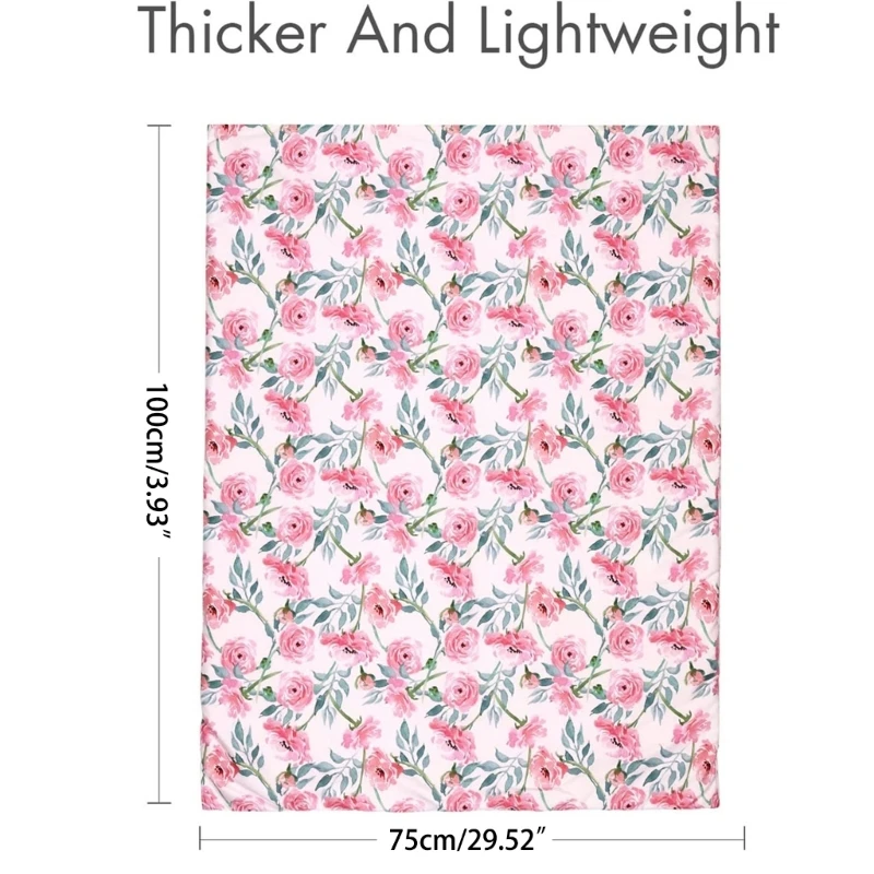 Soft Plush Minky Blanket Toddler Receiving Blanket Throw for Baby Toddler D5QA