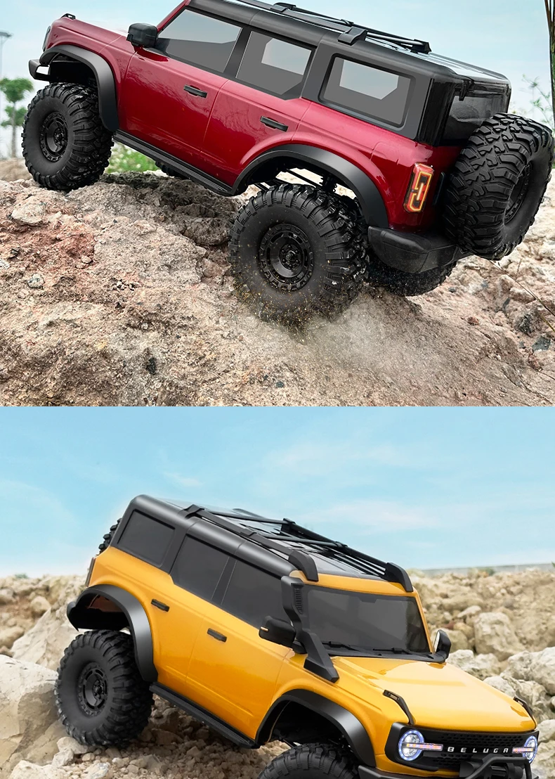 Coche teledirigido RC Crawler 1/10 4WD RTR HB R1001 con LED 2,4G, Control  remoto eléctrico Rock Buggy, vehículo todoterreno, coches Rc para adultos -  AliExpress