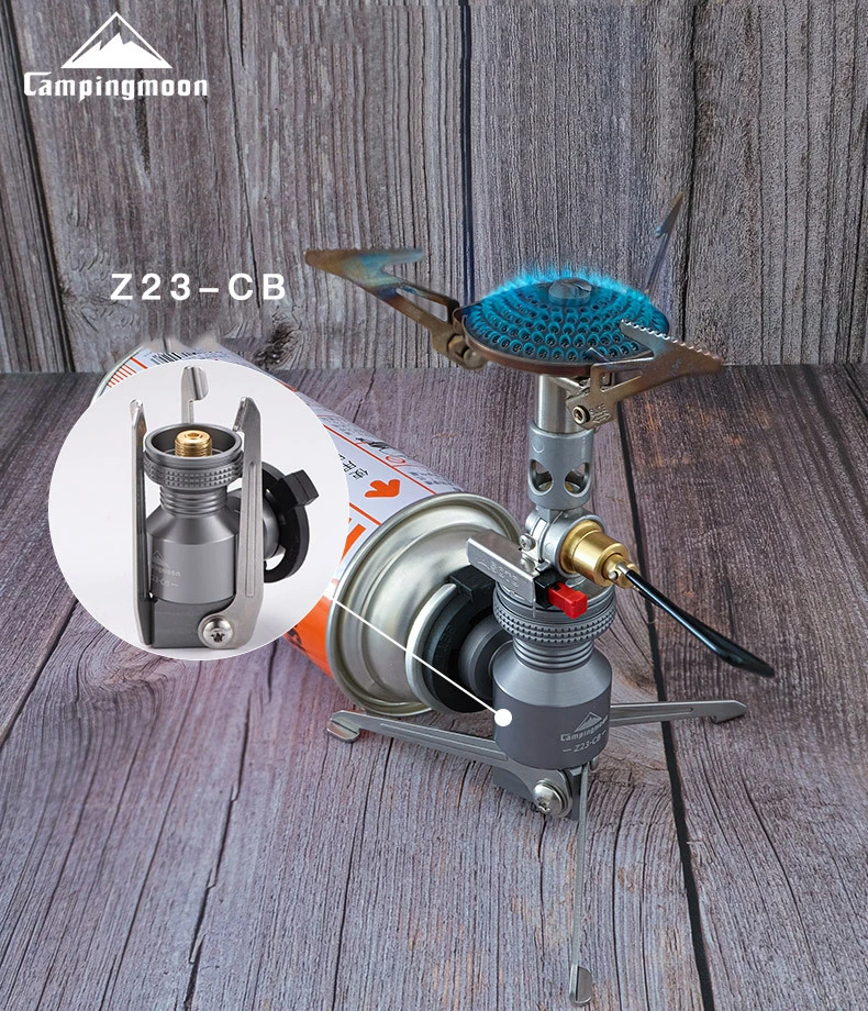CPAMINGMOON Z23-CB Rocket Furnace Support Three Pin Adapter Long Gas Flat Gas Furnace Head Bracket Foldable Gas Hob Connector