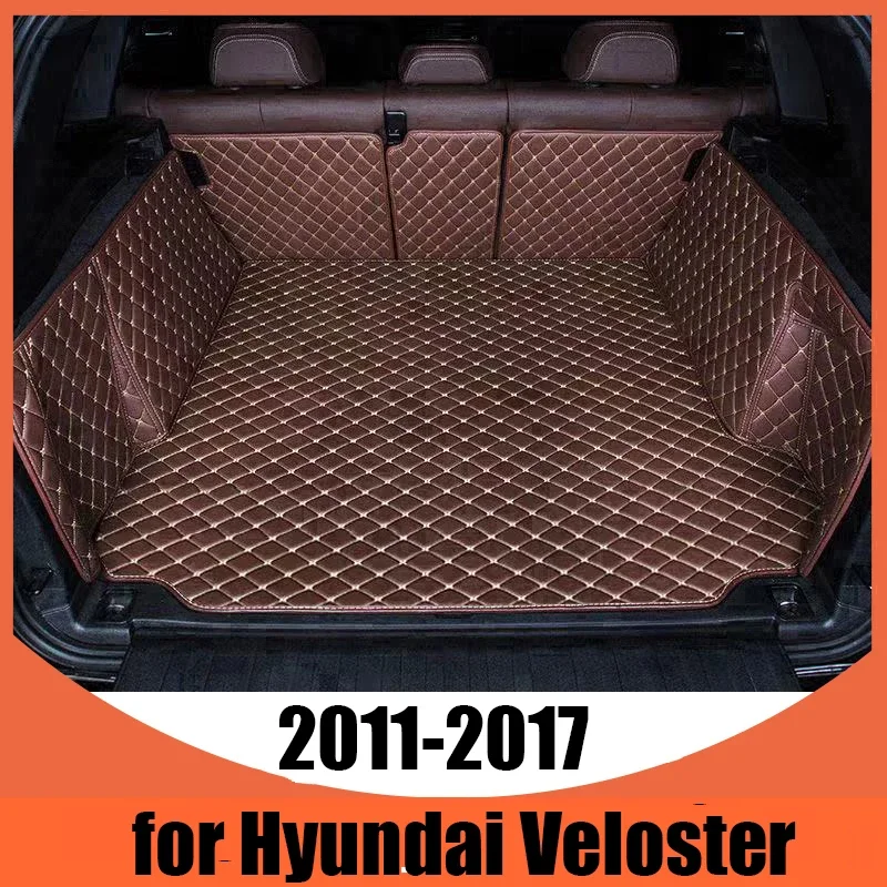 

Full Coverage Custom Car Trunk Mats for Hyundai Veloster 2011-2017 Interior Details Car Accessories Carpe