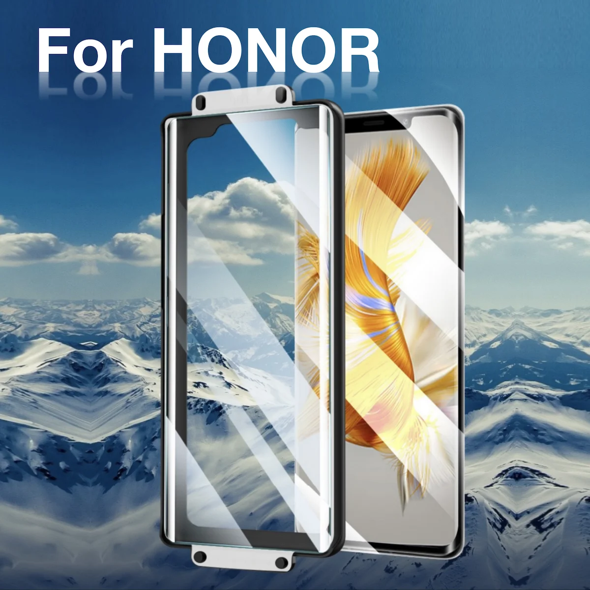 

for HONOR Magic3 Magic4 Magic5 Screen Protector 80 70 60 50 V40 X40 SE PRO Explosion-proof Glass Protective with Install Kit