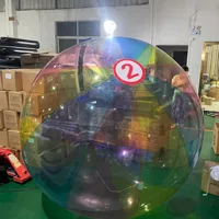 HIBADOU 2m Dia TPU Water Walking Ball Inflatable Water Walking  Ball Zorb Ball Human Hamster Inside Dacing Ball On Sale 1