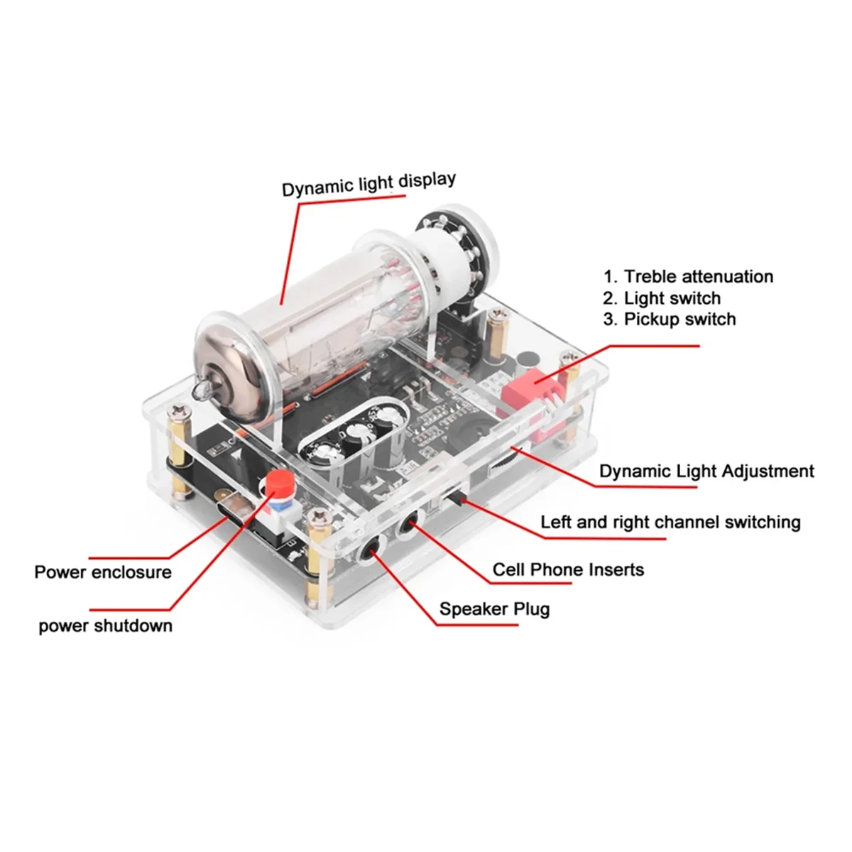 USB 저전압 6E2 전자 튜브 드라이버 보드_L50A