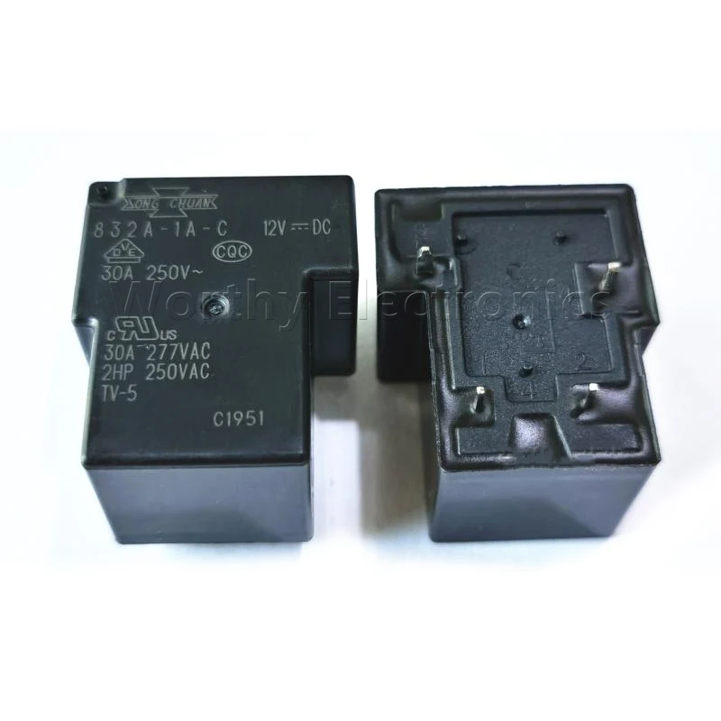 

Реле 10 шт./лот 832A-1A-C-12VDC 832A-1A-C-24VDC 30A 4PIN Бесплатная доставка