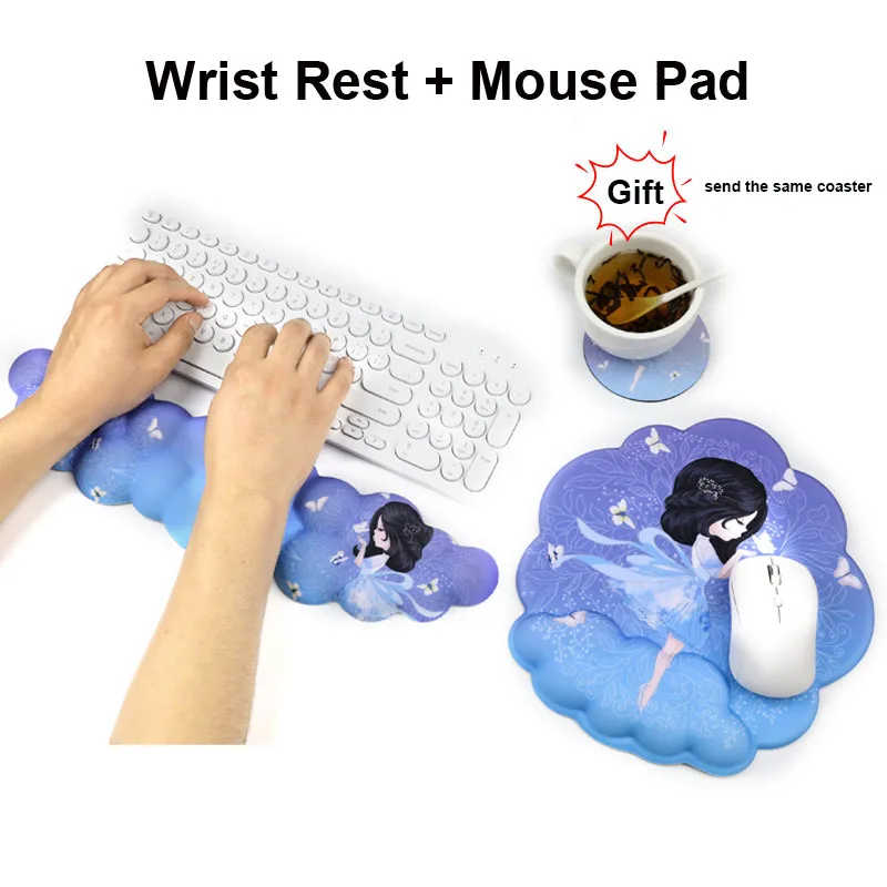 Keyboard Mouse Wrist Wrist Rest Pad Typing Wrist Guard Men's and Women