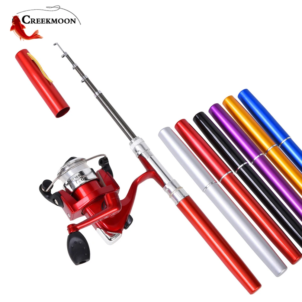 SpinningPocketFishingRod1MMiniUltralightPortableShortness