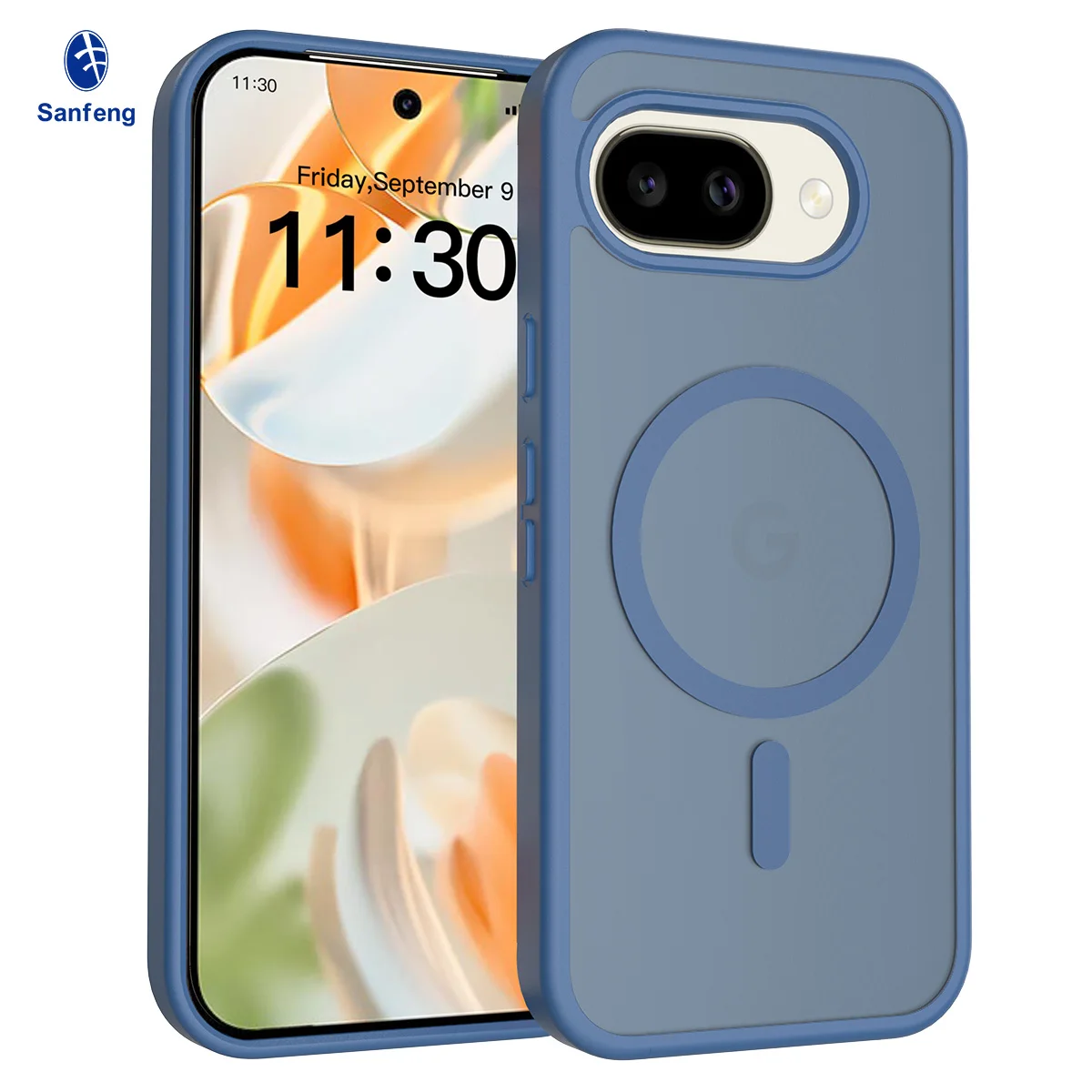 Translucent Matte Magnetic Wireless Charging Case - Candy Color Slim Cover
