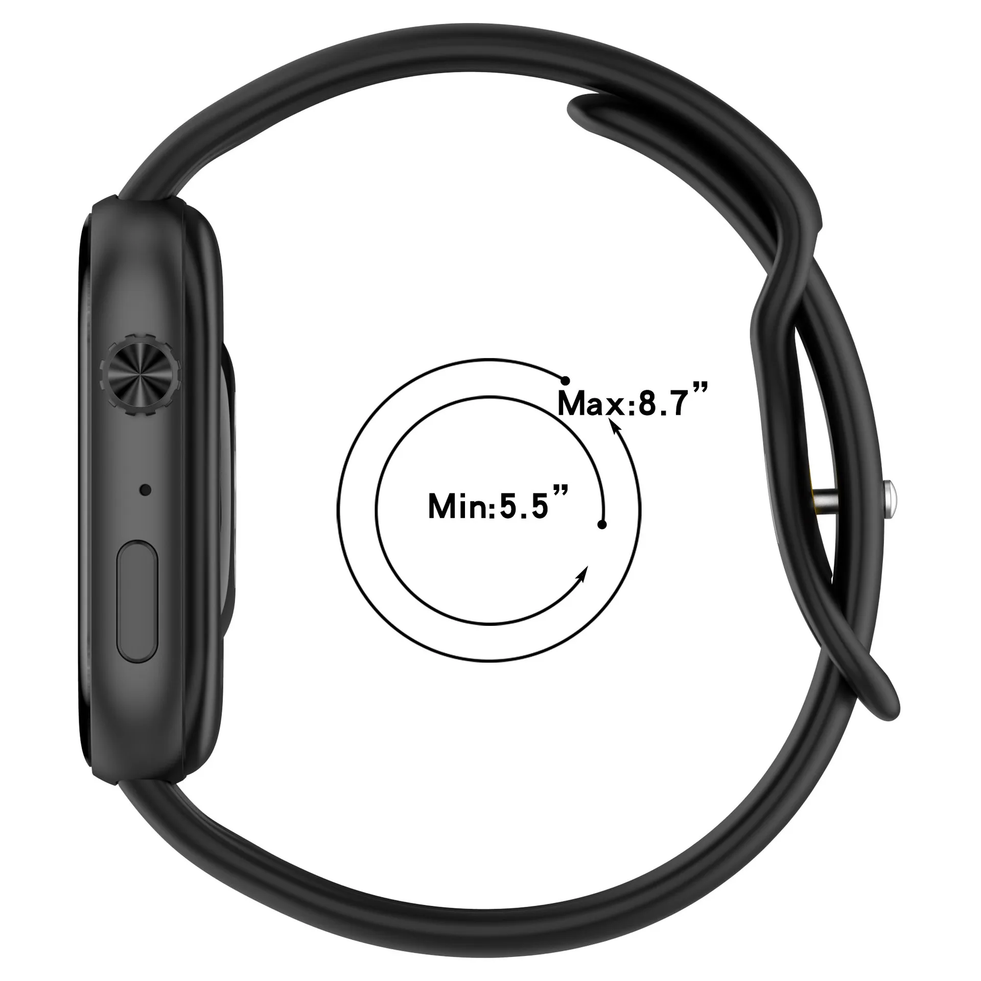 Sport Silicone Smartwatch Strap - Durable and Comfortable Wristband for Active Lifestyles