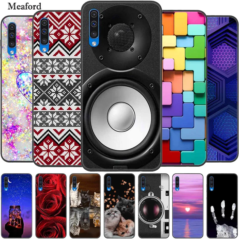 Per Samsung Galaxy A50 Custodia Per Telefono Cover Posteriore In Tpu In Silicone Morbido Nero Per Samsung Galaxy A50S A 50 Fundas A505F Coque Protetti