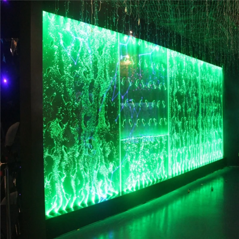 맞춤형 인테리어 디자인 버블 분수 기능 맞춤형 수족관 벽 장식