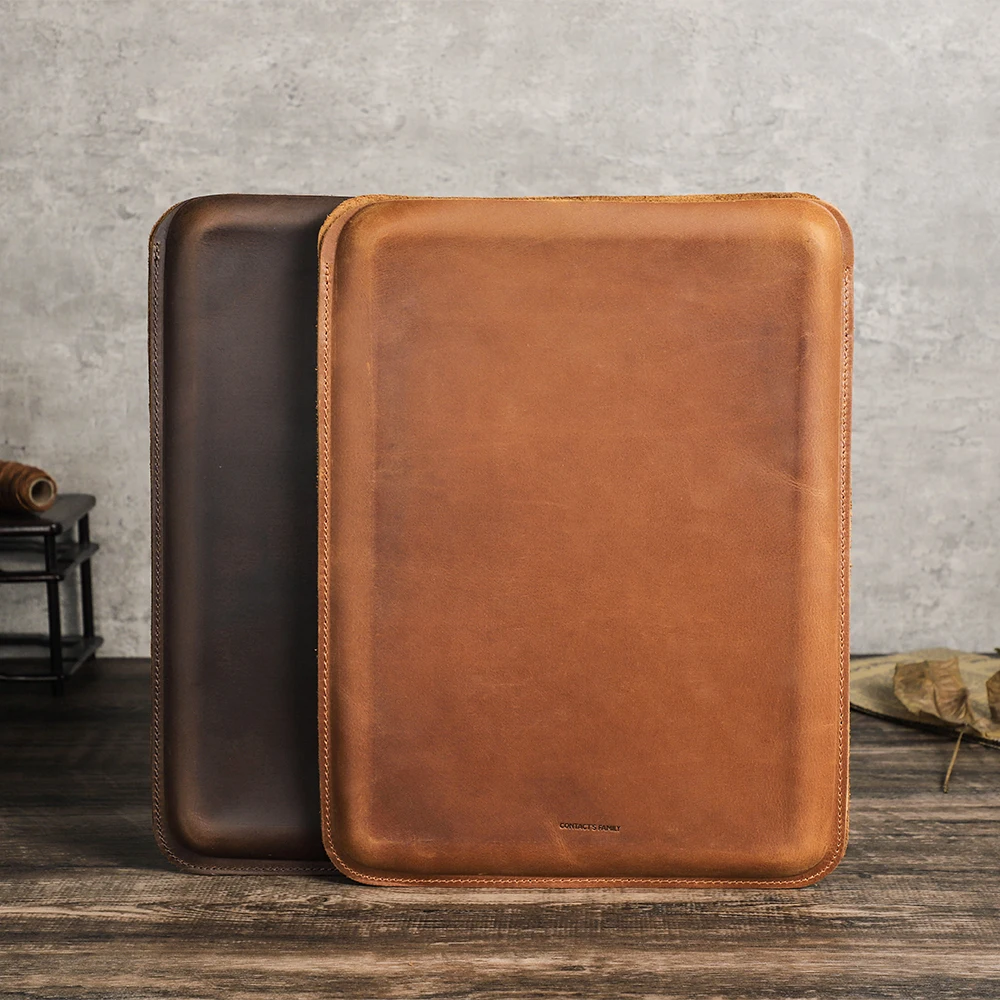 Capa de Couro Laptop Sleeve para Macbook Capa Retro Macbook Air 13 m1 m2 2023 Pro 14 2023 13 Luxo Acessórios - Imagem 4