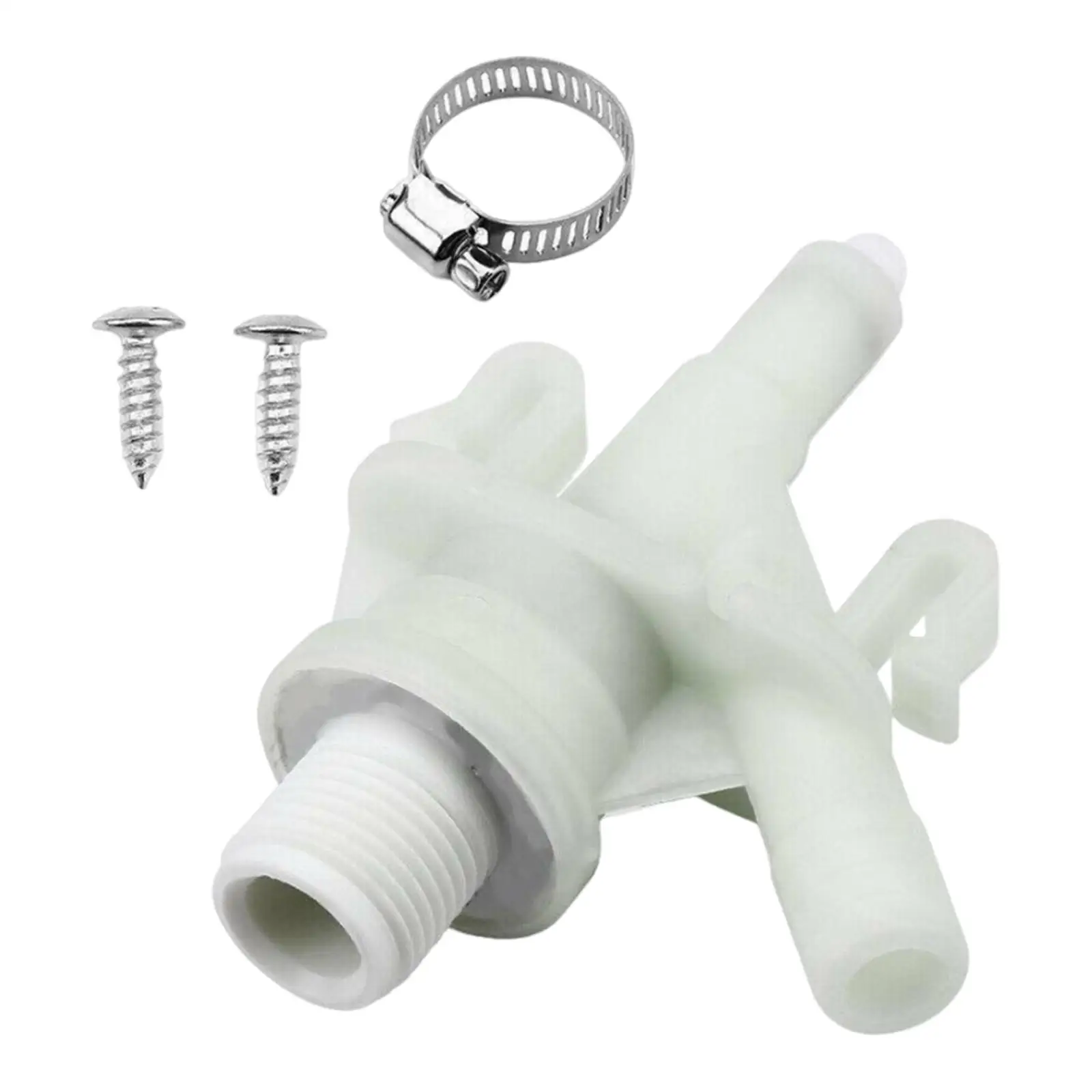 

Toilet Water Valve Easy to Remove Leak Resistant Replace Parts Pedal Flush Valve