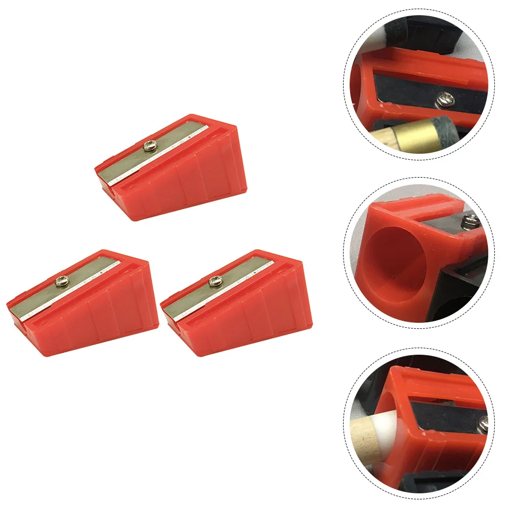 3 Pcs Plastic Shaper Repair Tool For Tip Trimmer Sharpeners Billiards Snooker Stick Accessories Lightweight Portable With