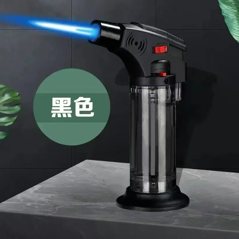 Butane Gas Lighter Refillable Adjustable Flame Lighter Chef Cooking Torch Outdoor Windproof BBQ Ignition Picnic Survival Tool
