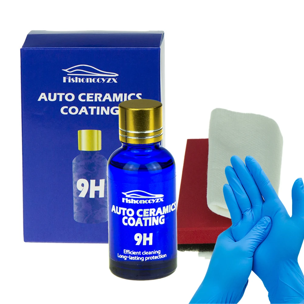 9H Rivestimento Per Auto In Ceramica Hydrochromo Paint Care Nano Top Quick Coat Polymer Detail Protection Guanti Per La Cura Dell'Auto In Cera Liquida