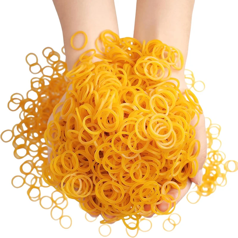 Bulk Pack of Soft Elastic Hair Bands - Durable and Versatile Rubber Fasteners