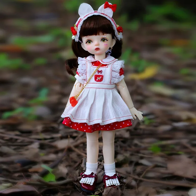 Compre Mini boneca bjd artesanal 1/6, boneca fofa de maquiagem com