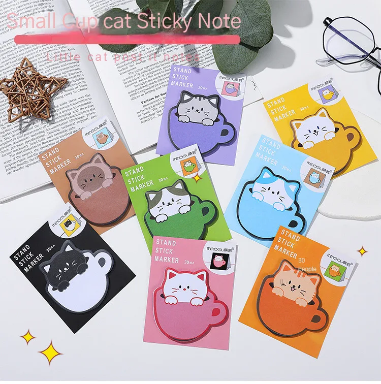 SCSpecial Lot De 20 Blocs De Notes Autocollantes Ignonnes Couleurs Vives Pour L’école, Le