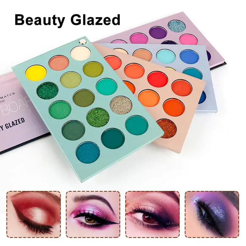 

Beauty Glazed 39 оттенков мерцающие матовые блестящие тени для век Палитра оттенков пигментированные тени для век Теплые цвета TSLM1