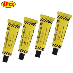 Colle réparatrice forte pour pneus de moto, bicyclette, Scooter, chambre à air, réparation de crevaison, colle 12g, 4 pièces 