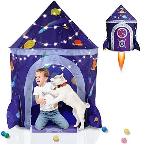 

5pc Space Ship Kids Play Tents, Crawl Tunnels, Ball Pit for Toddlers, Indoor & Outdoor Playhouse Castle Toys, Baby Boys Girl