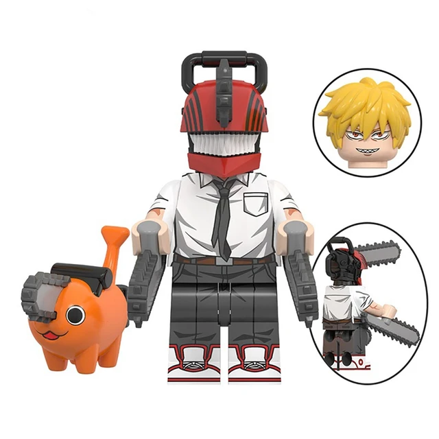 WM blocks 2523 2524 Chainsaw Man Denji Pochita Anime bricks cartoon mini  action toy figures building blocks Assemble toys gifts - AliExpress