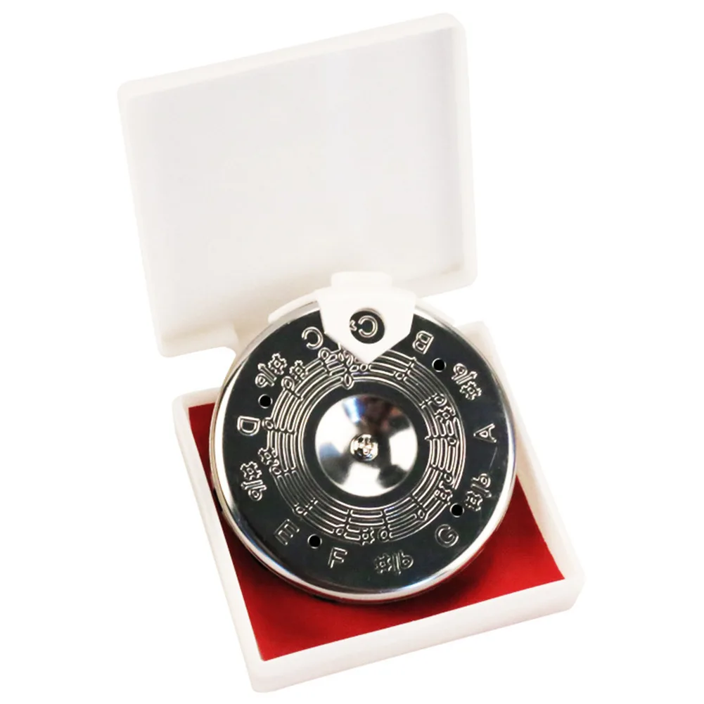 Instrument Pitch Pie Plastic Silver Acoustic Guitar C-C Pipe Correcting Pitch Tuning Ukulele 2.8 * 2.6 * 0.4in