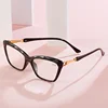 New Cat's Eye Reading Glasses for Women Fashion Luxury Blue Light Blocking Presbyopia Transparent Man Far Sight Glasses +1.0 4.0 4
